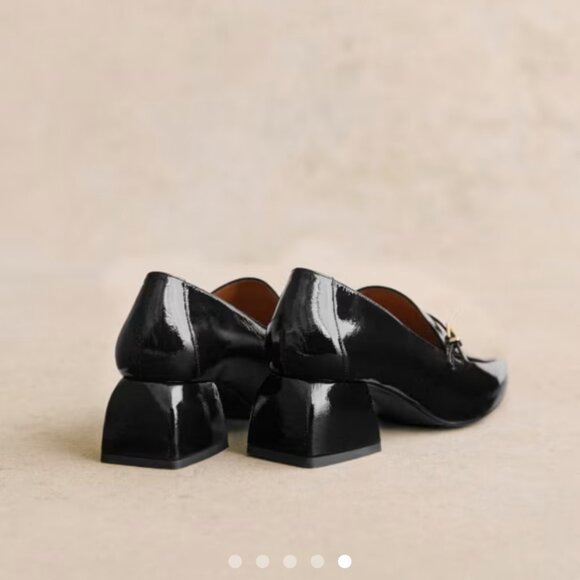 Sezane new in box victoire loafers patent black size 39 / US size 8 - Picture 4 of 4